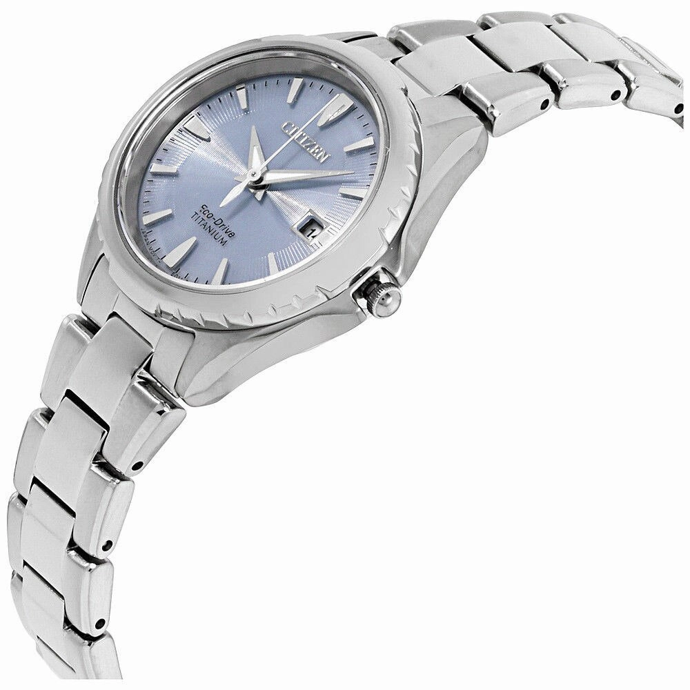Citizen Titanium Baby Blue Dial Womens Watch