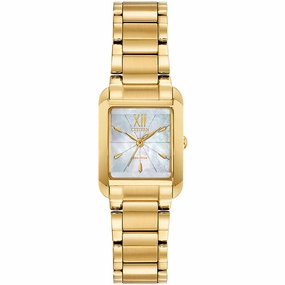 Citizen Women's Eco Drive Watch - Bianca MOP Dial Yellow Gold Bracelet | EW5552-53D