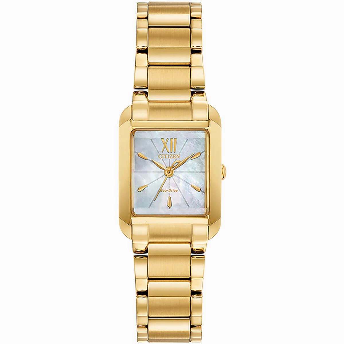 Citizen Women's Eco Drive Watch - Bianca MOP Dial Yellow Gold Bracelet | EW5552-53D