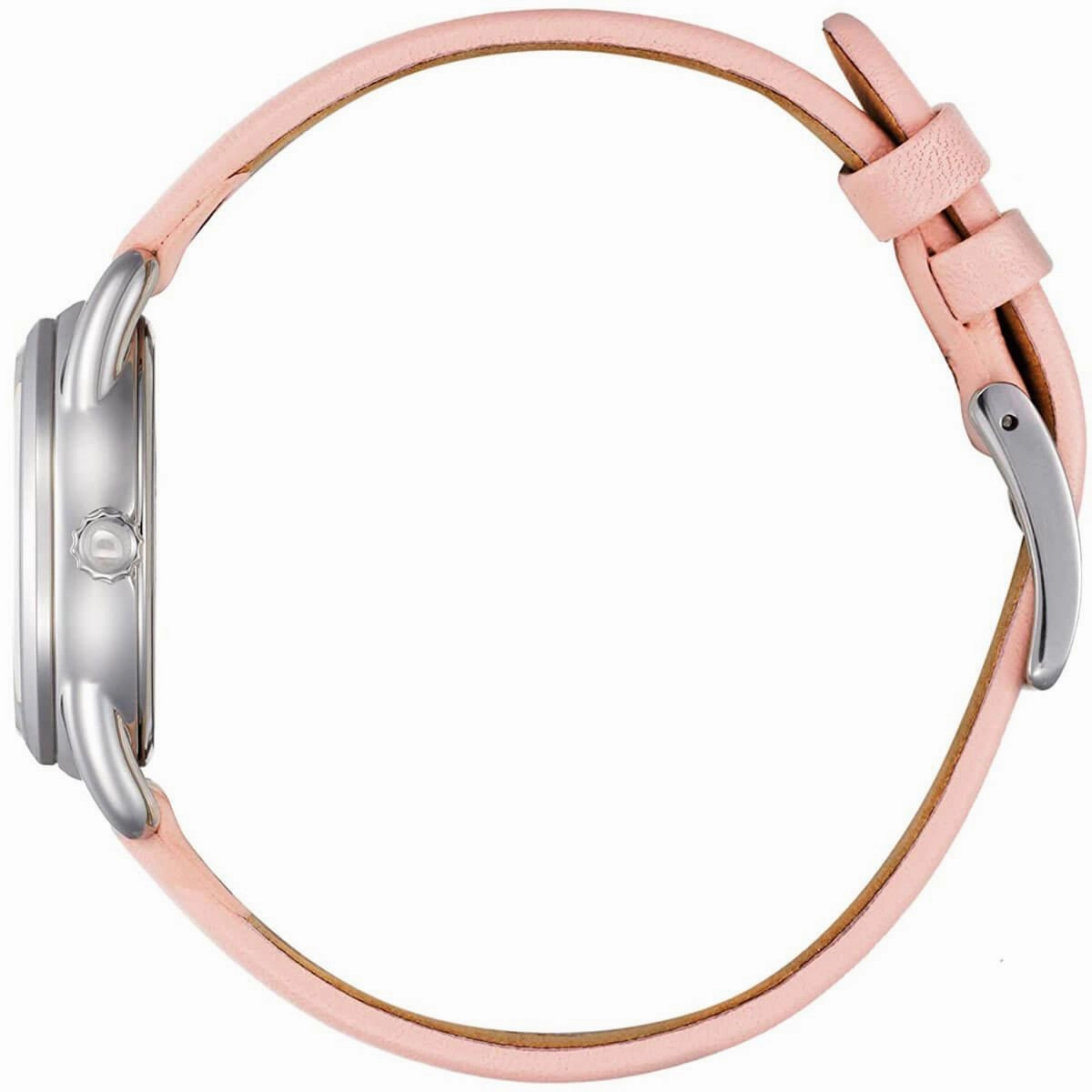 Citizen Women's Eco-Drive watch - Drive Silver Dial Pink Leather Strap | FE1210-07A