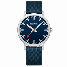 Classic, Brushed Steel, 40 mm, Ocean Blue Watch