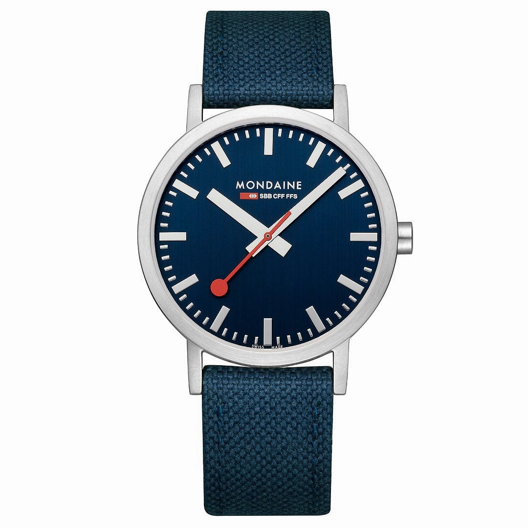 Classic, Brushed Steel, 40 mm, Ocean Blue Watch