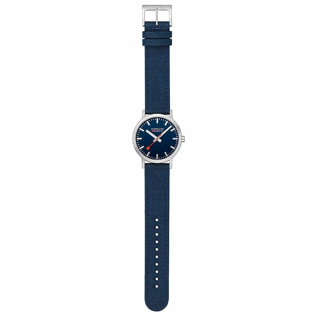 Classic, Brushed Steel, 40 mm, Ocean Blue Watch