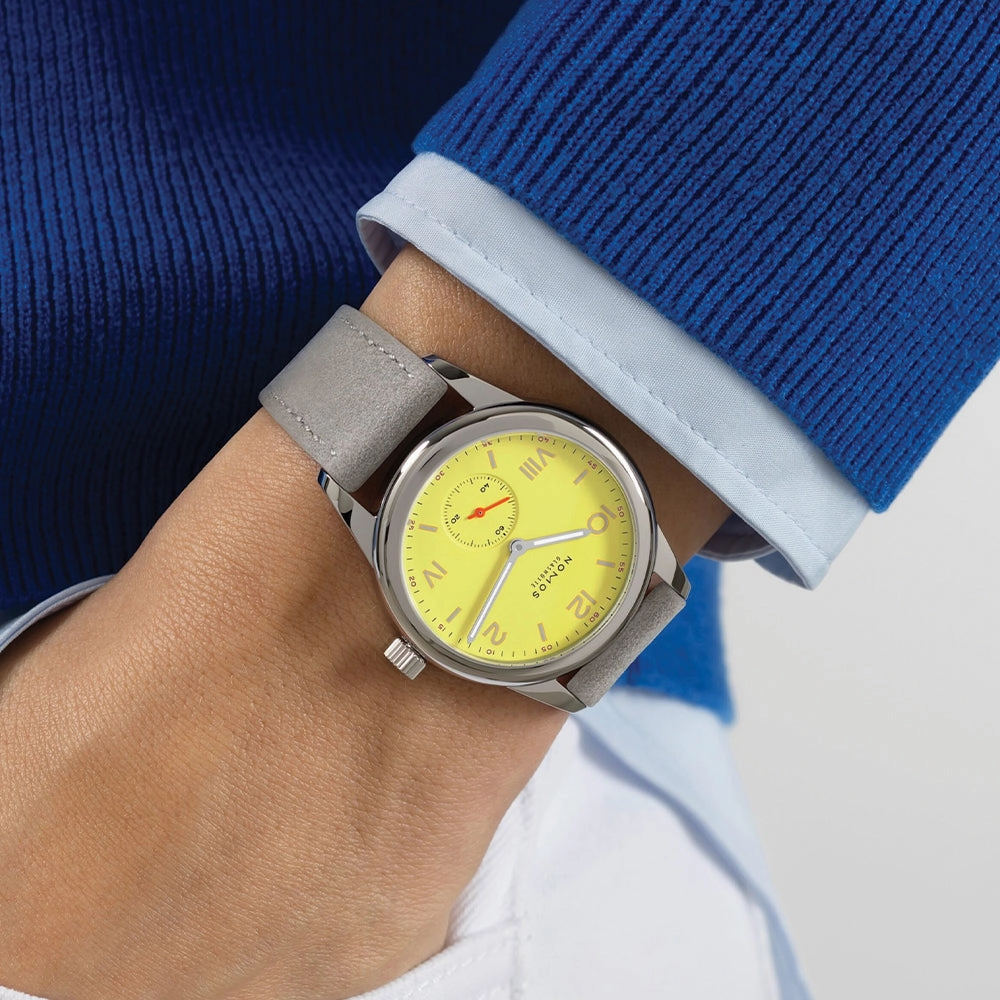 Club Campus Sapphire Back 36mm - Starlight on Leather Strap