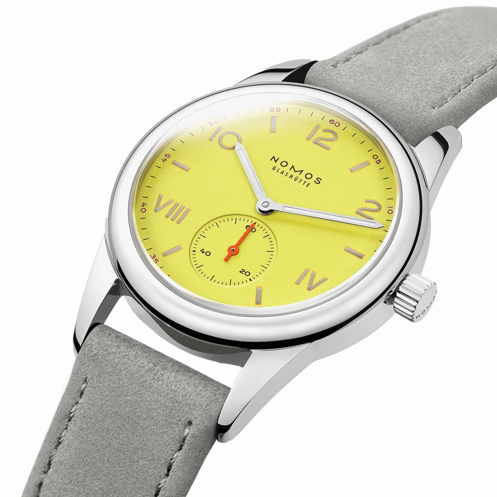 Club Campus Sapphire Back 36mm - Starlight on Leather Strap