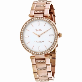 Coach Women's Watch - Park Quartz Silver Dial Rose Gold Steel Bracelet | 14503094