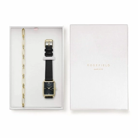Coffret Rosefield The Octagon Black Sunray   bracelet Chucky gold X266