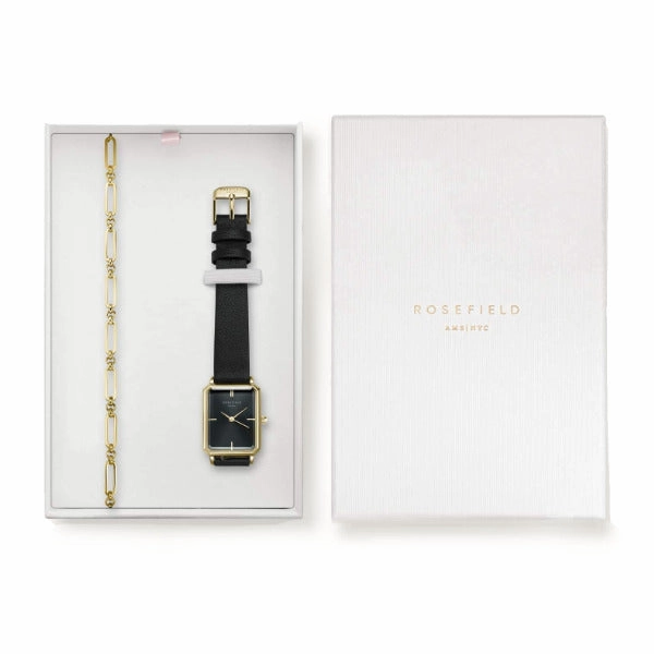 Coffret Rosefield The Octagon Black Sunray   bracelet Chucky gold X266