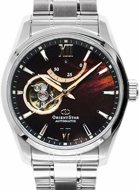 Contemporary Semi Skeleton Mother Of Pearl Burgundy Ref. RK-AT0010A