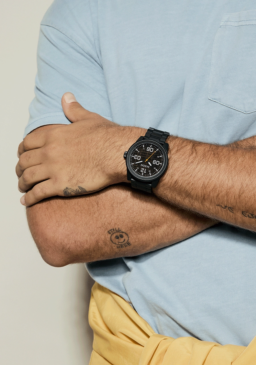 Corporal Stainless Steel - Super Black / Black Top