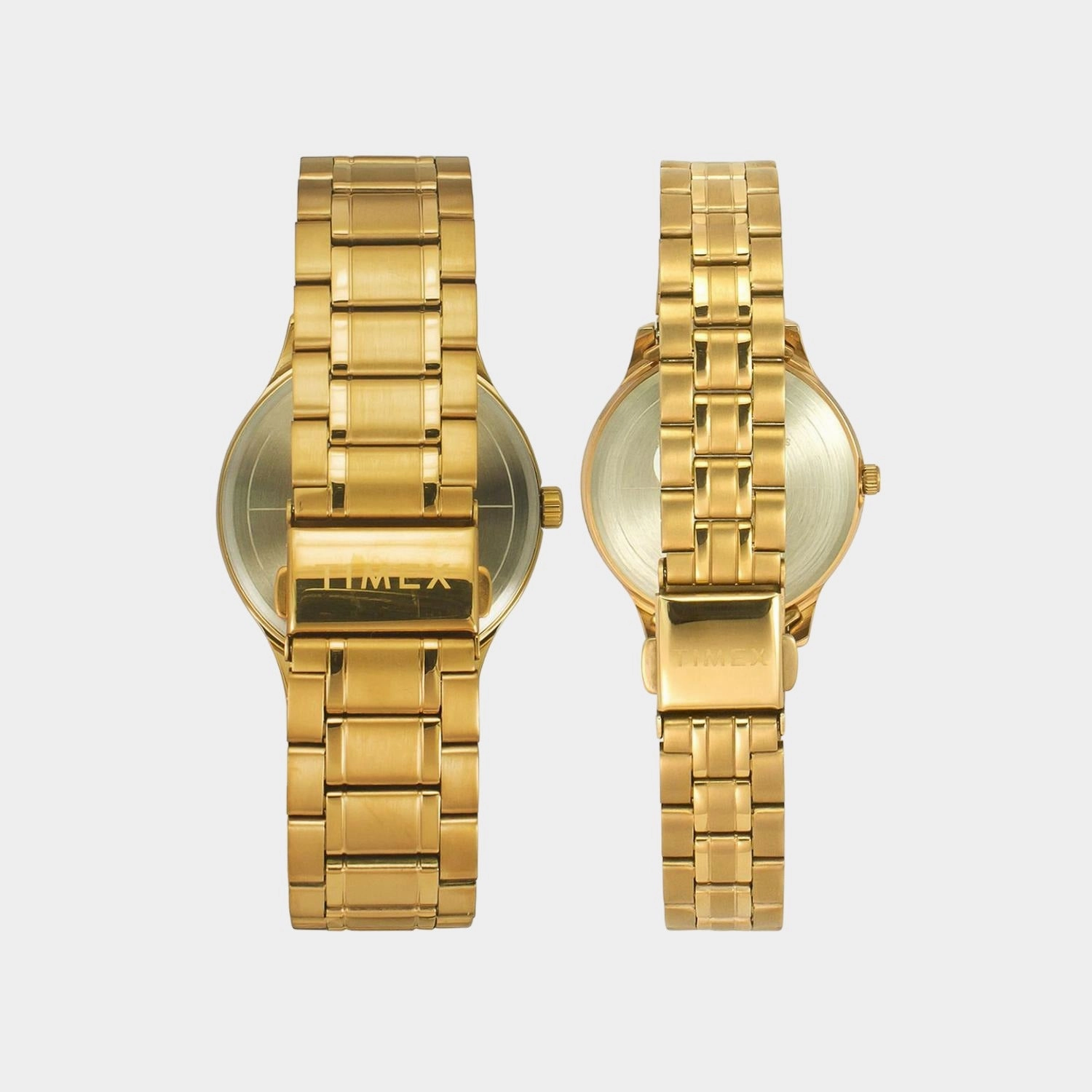 Couple Black Analog Stainless Steel Watch TW00PR283