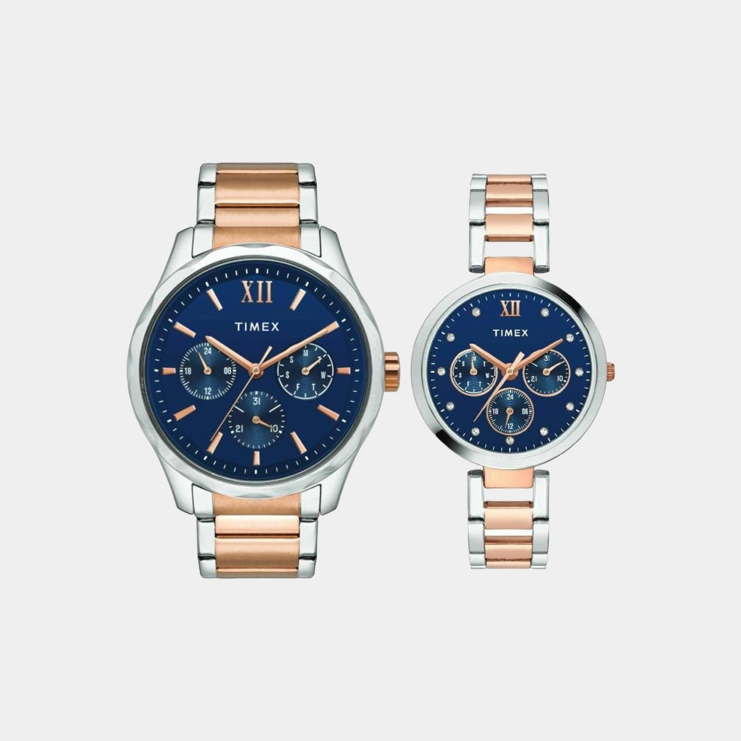 Couple Blue Couple Chronograph Stainless Steel Watch TW00PR267