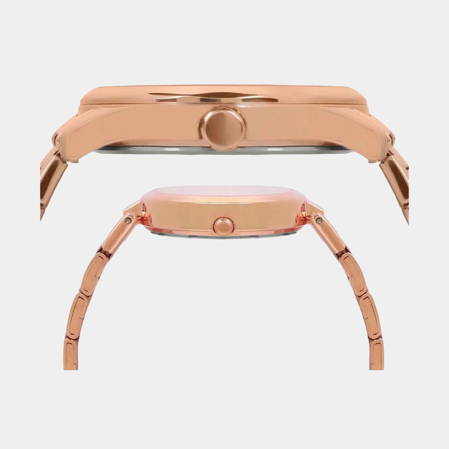Couple Rose Gold Analog Stainless Steel Watch TW00PR266