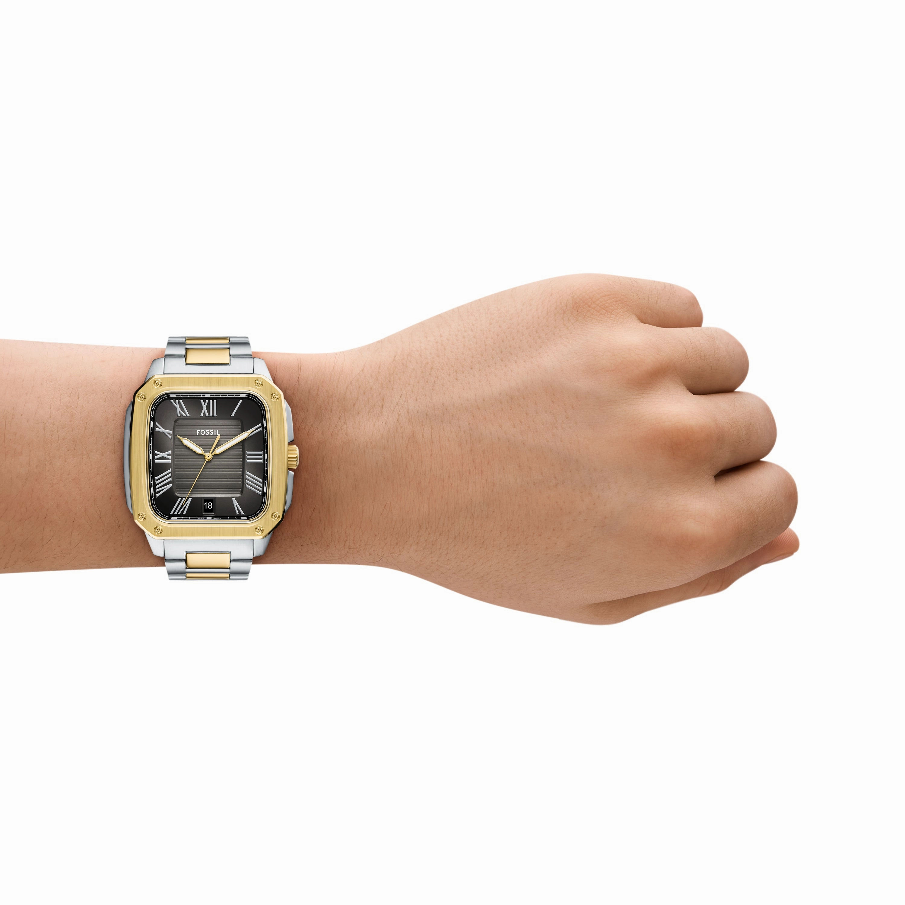 Crosby Three-Hand Date Two-Tone Stainless Steel Watch