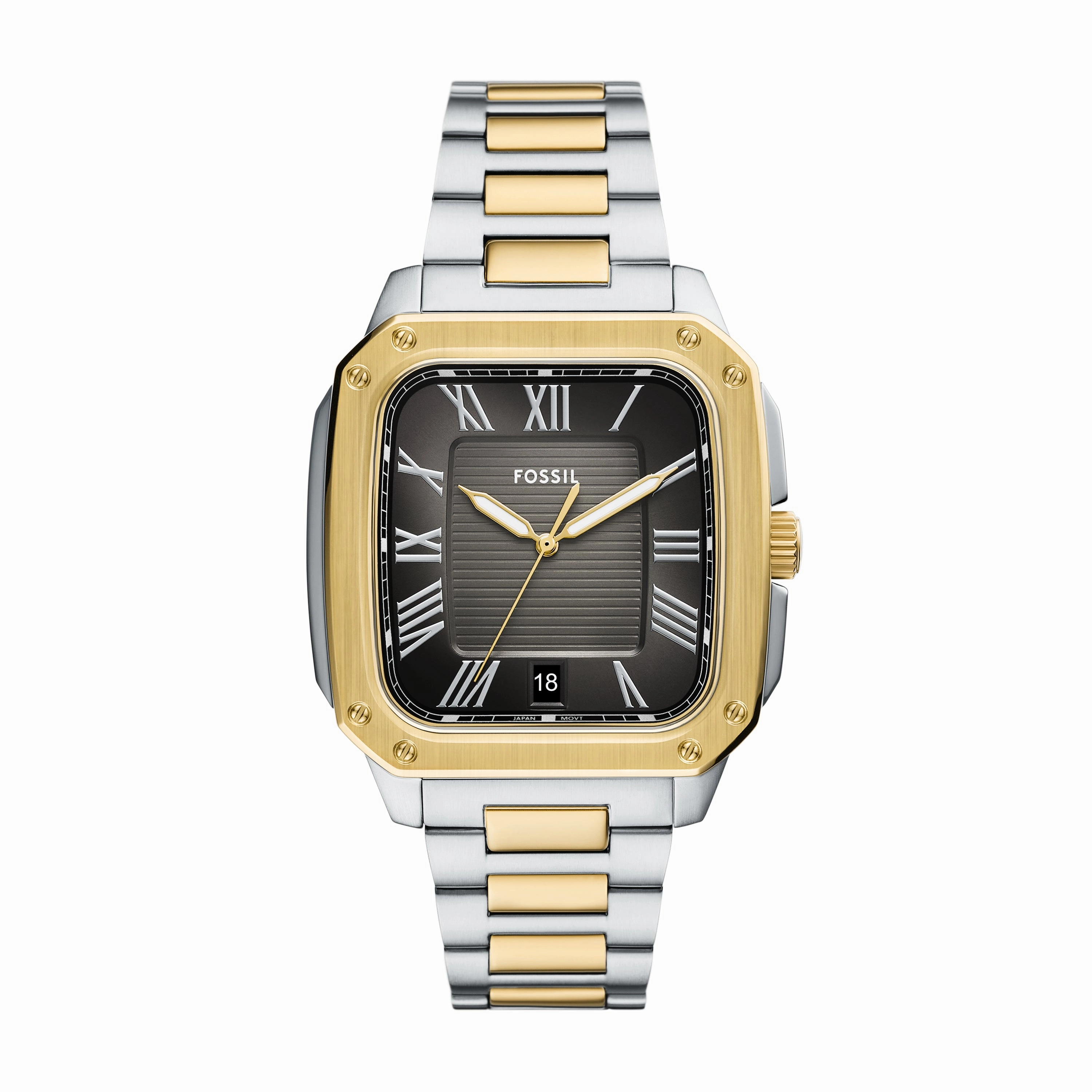 Crosby Three-Hand Date Two-Tone Stainless Steel Watch