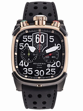 CT Scuderia SCRAMBLER SATURNO Swiss Made Mens Rose Gold Watch CWEF00219