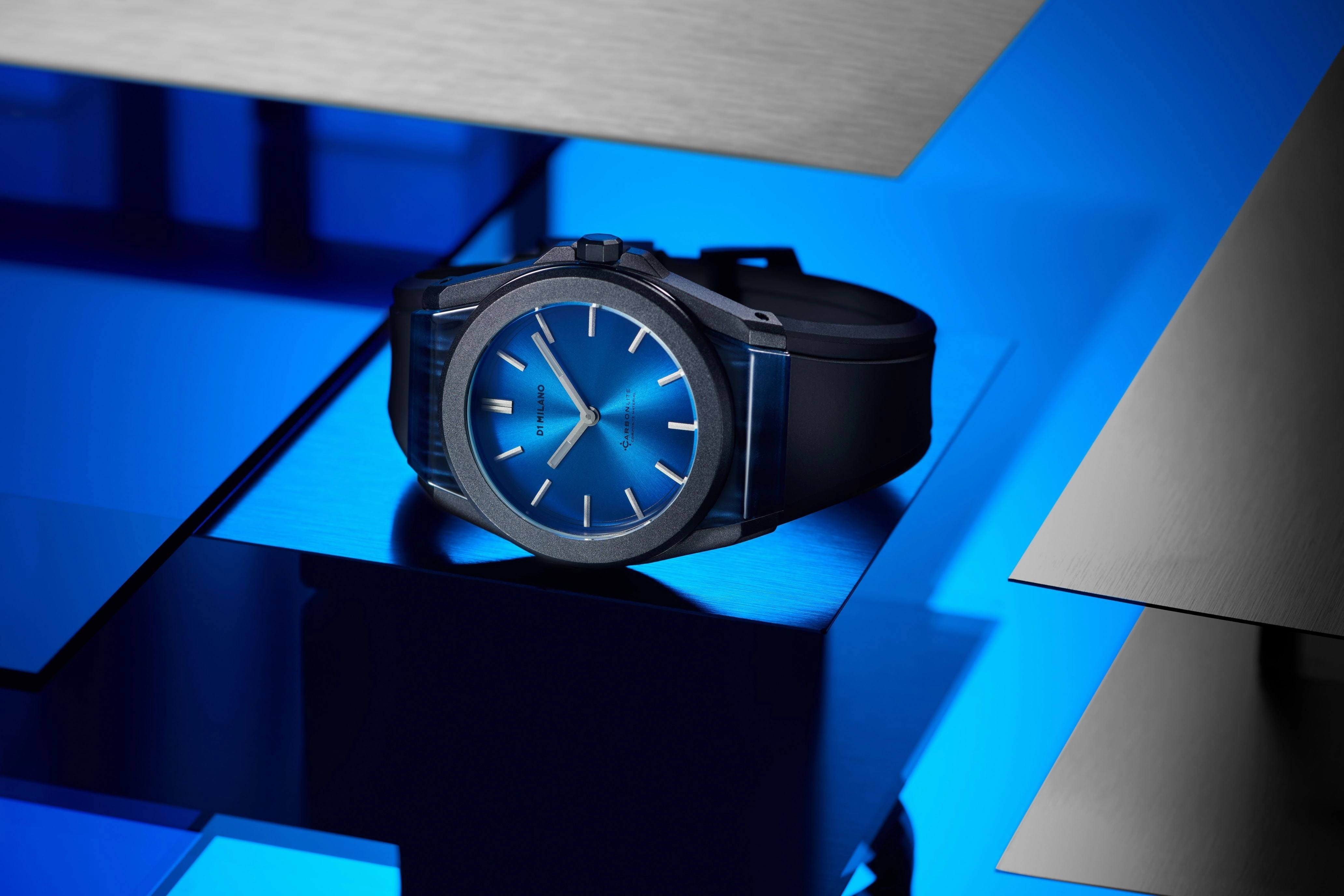 D1 Milano Carbonlite Blue 40.5mm Watch CLRJ04