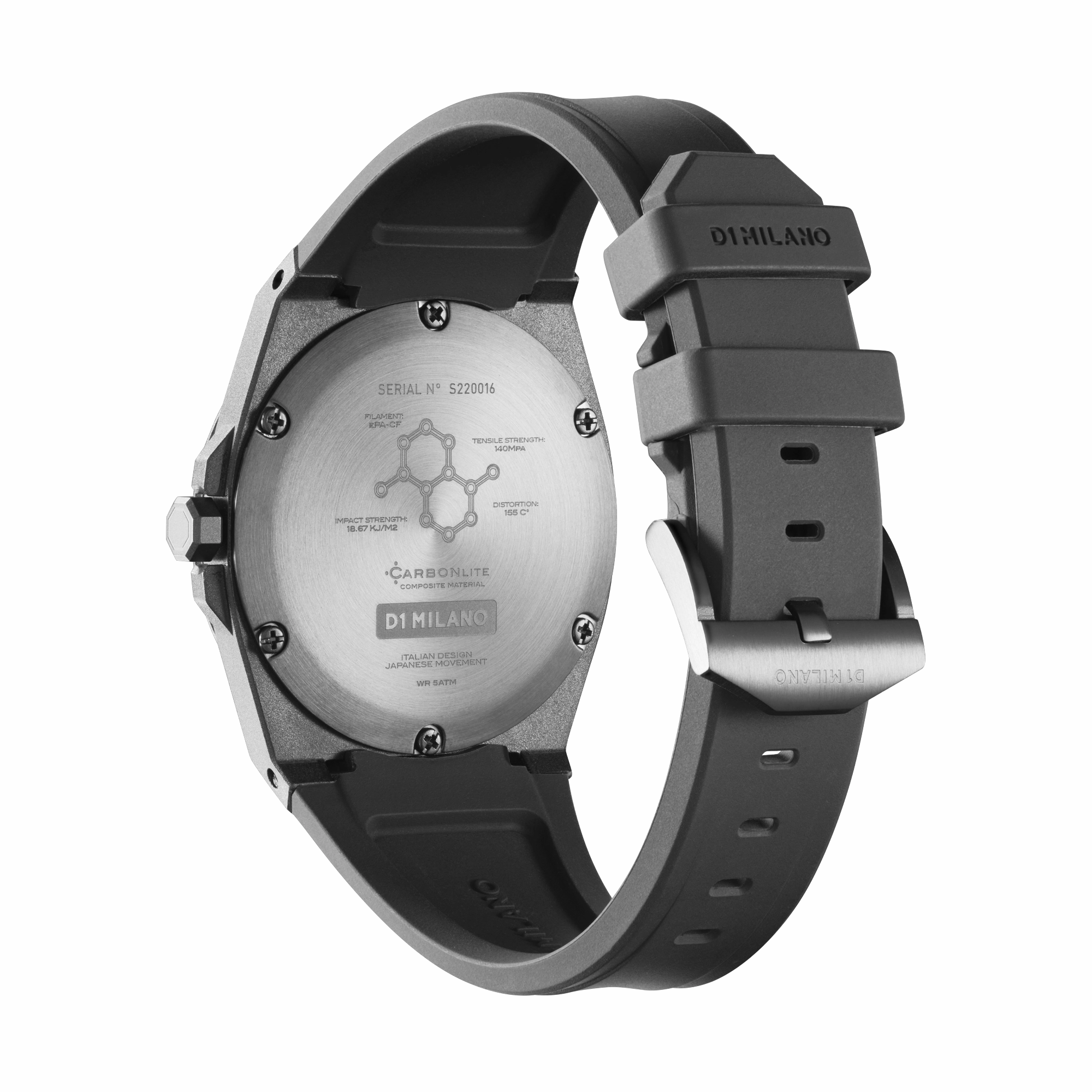 D1 Milano Carbonlite Blue 40.5mm Watch CLRJ04