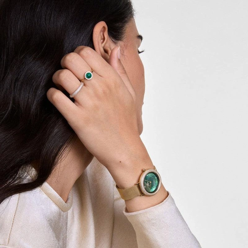 Daniel Wellington Crystalline Bezel Evergold Green