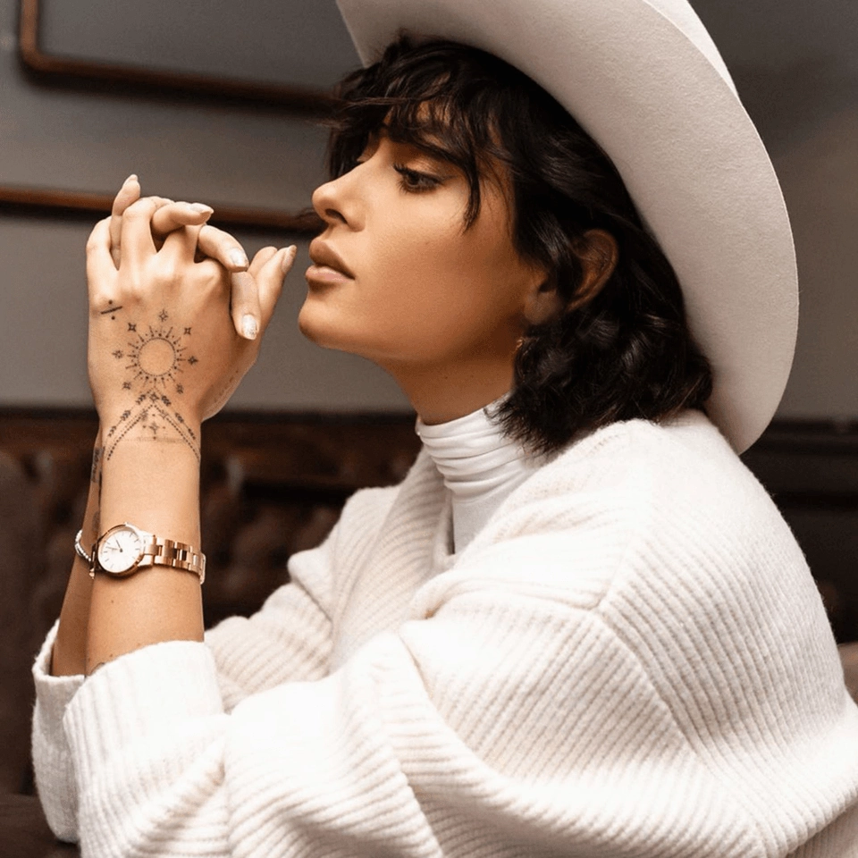 Daniel Wellington Iconic Link 28 RG White DW00100213