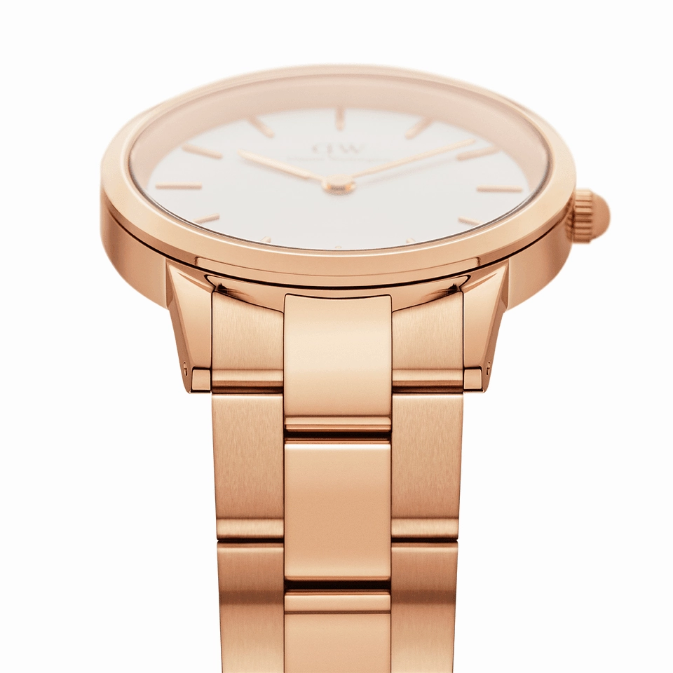 Daniel Wellington Iconic Link 28 RG White DW00100213