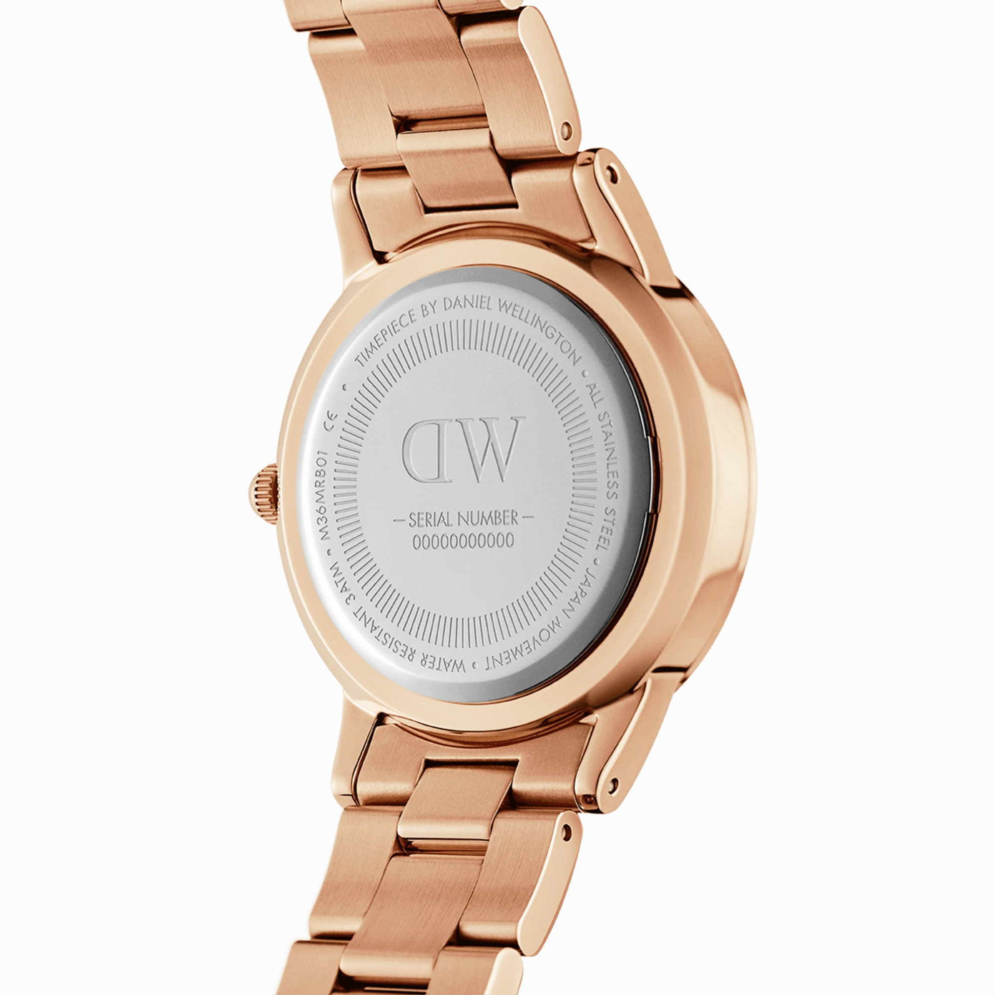 Daniel Wellington Iconic Link 28mm Light Pink Dial Watch DW00100370