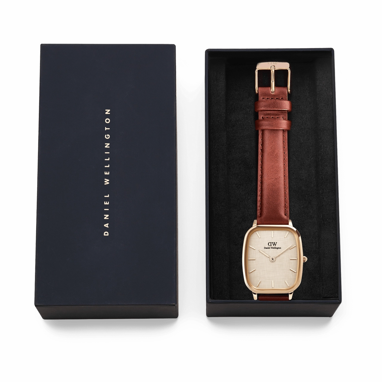Daniel Wellington Marlon St Mawes Vintage Linen Pattern Dial Watch DW00100816