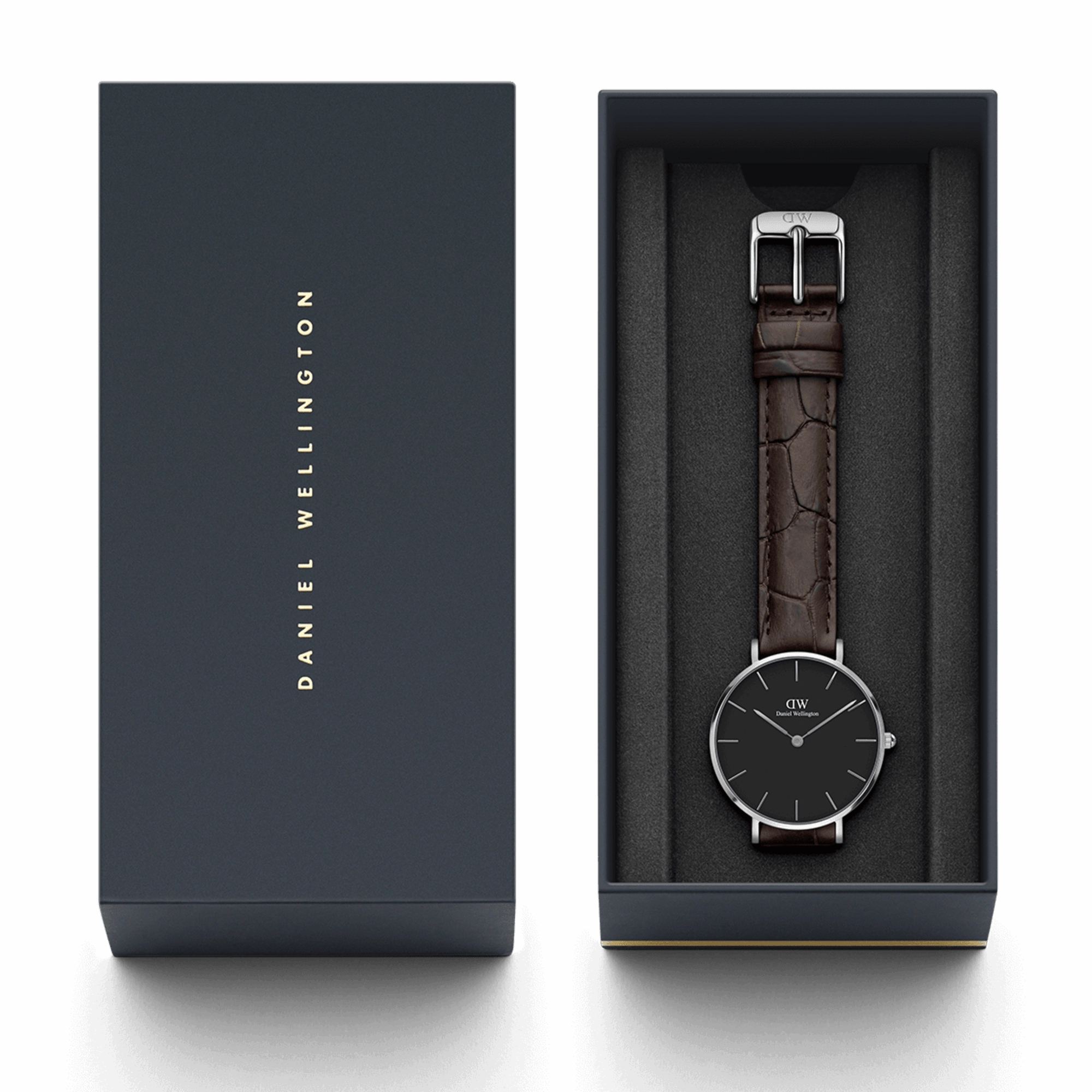 Daniel Wellington Petite 28mm York Black Dial Watch DW00100238