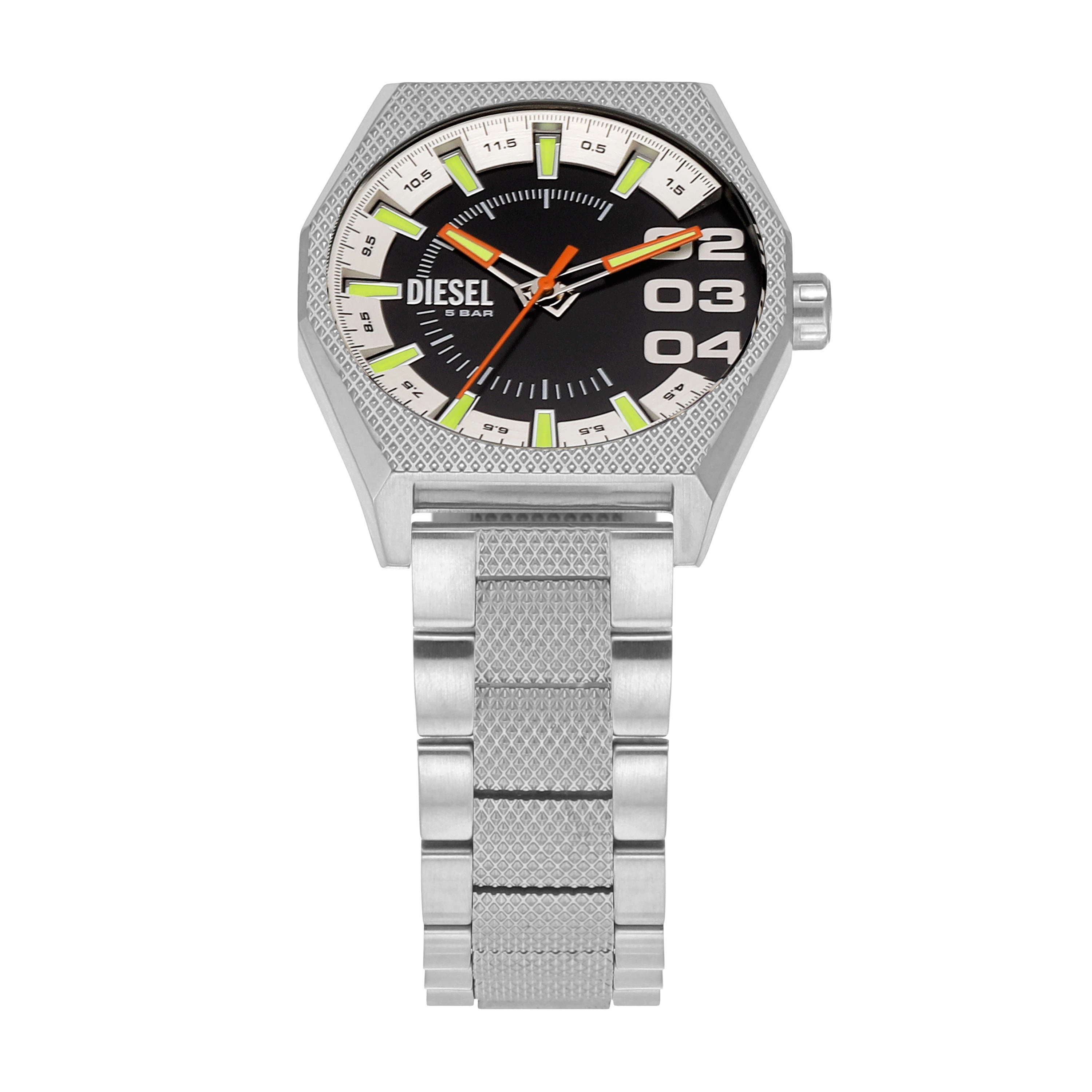 Diesel Scraper Silver Mens Watch DZ2172