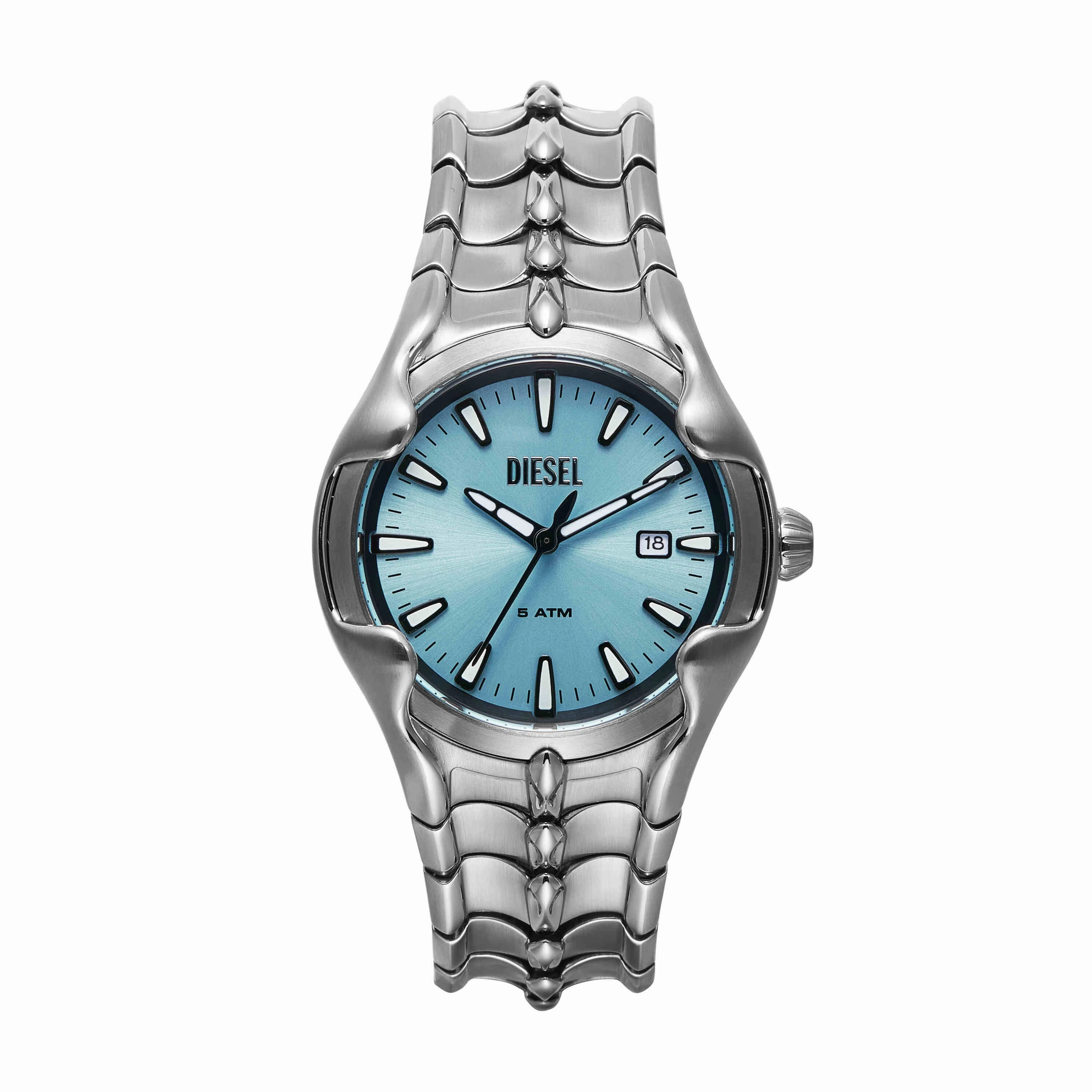Diesel Vert Three-Hand Date Stainless Steel Watch DZ2200