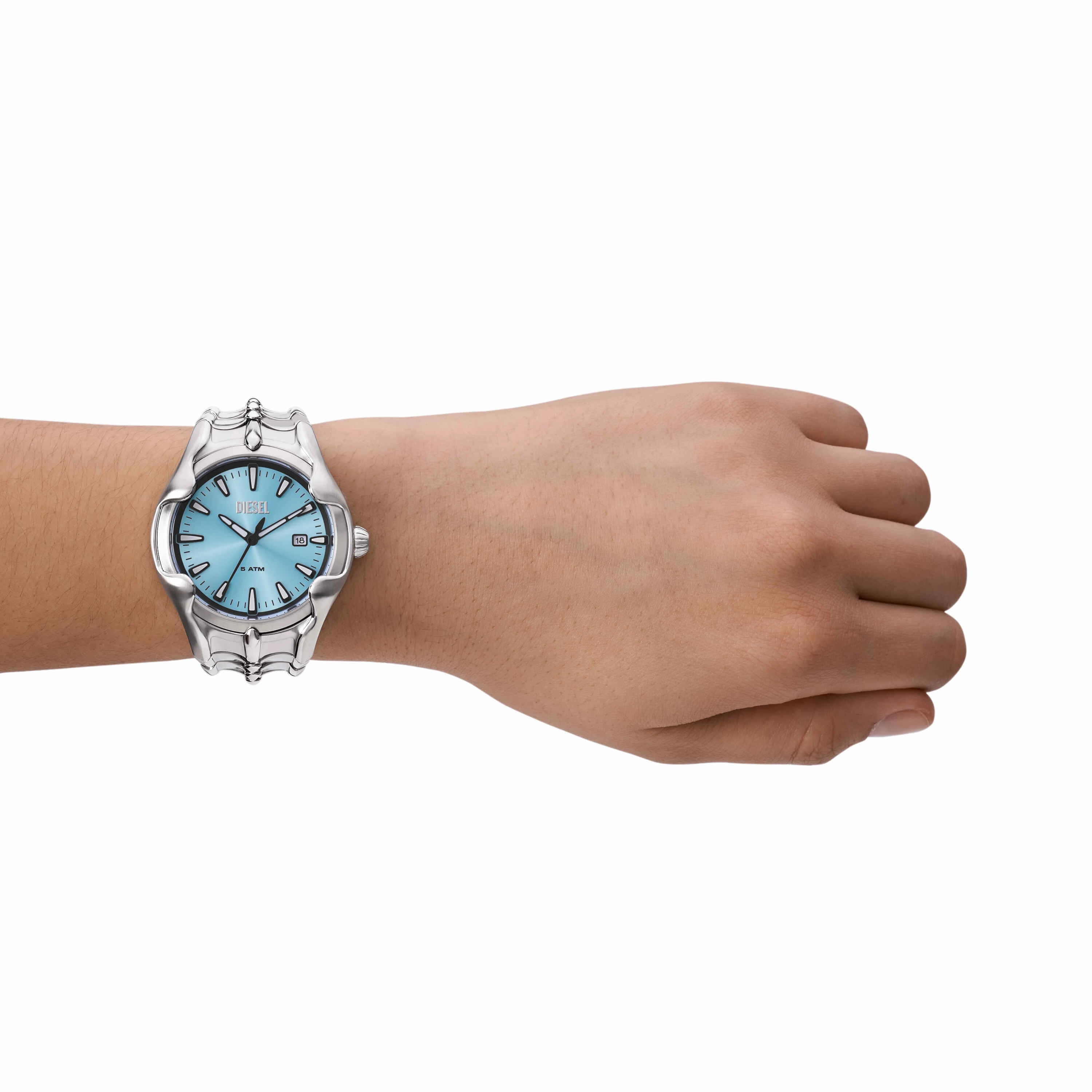 Diesel Vert Three-Hand Date Stainless Steel Watch DZ2200