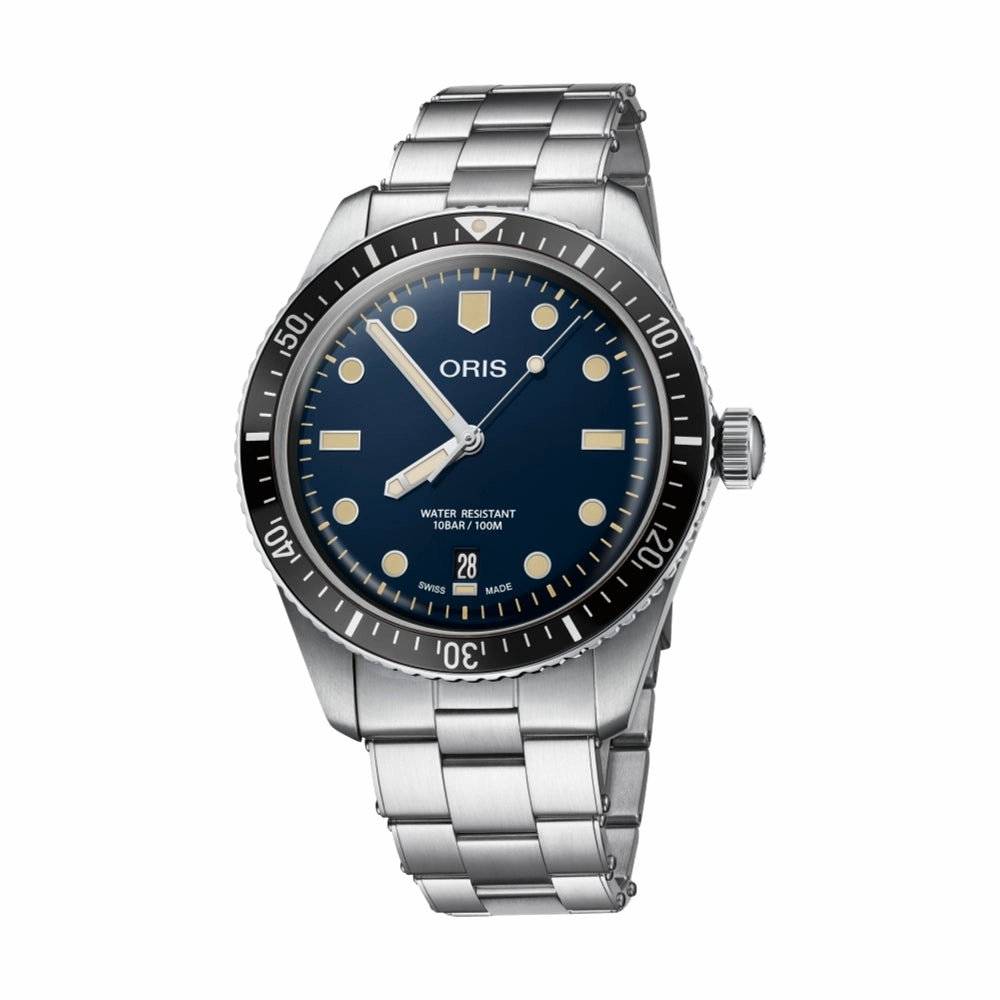 Divers SixtyFive Date 40mm - Blue on Bracelet