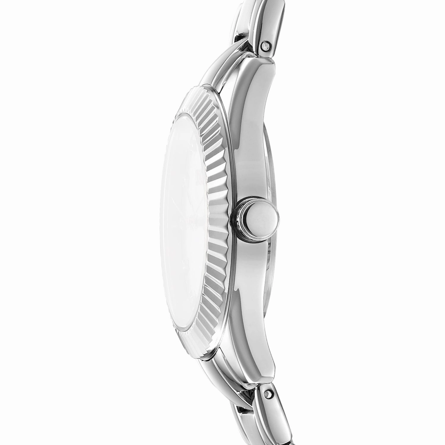 DKNY Chambers Glitz Silver Dial Stainless Steel Watch DK1L017M0035