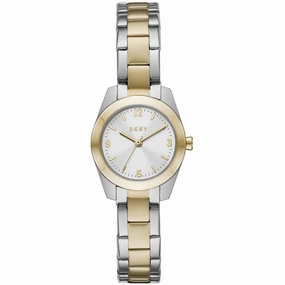 DKNY Women's Watch - Nolita Quartz Silver Tone Dial Two Tone Steel Bracelet | NY2922