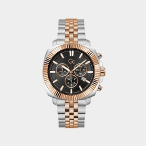 Dress Men Quartz Black Dial Chronograph Stainless Steel Watch Z46001G2MF