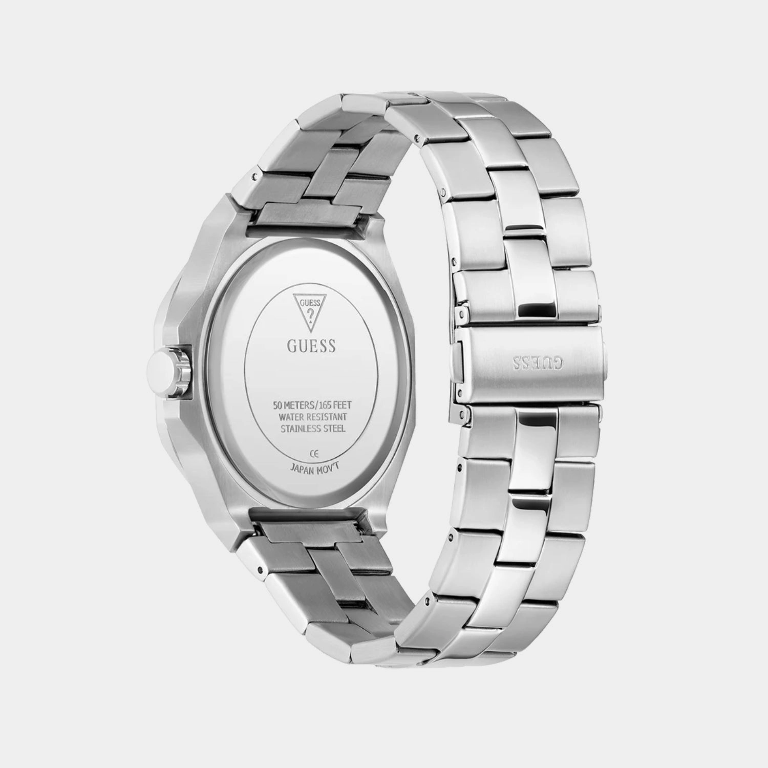 Dress Men Quartz Blue Dial Analog Stainless Steel Watch GW0849G1