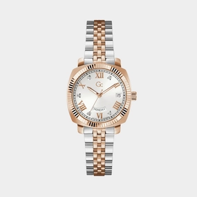 Dress Women Quartz White Dial Analog Stainless Steel Watch Z44003L1MF