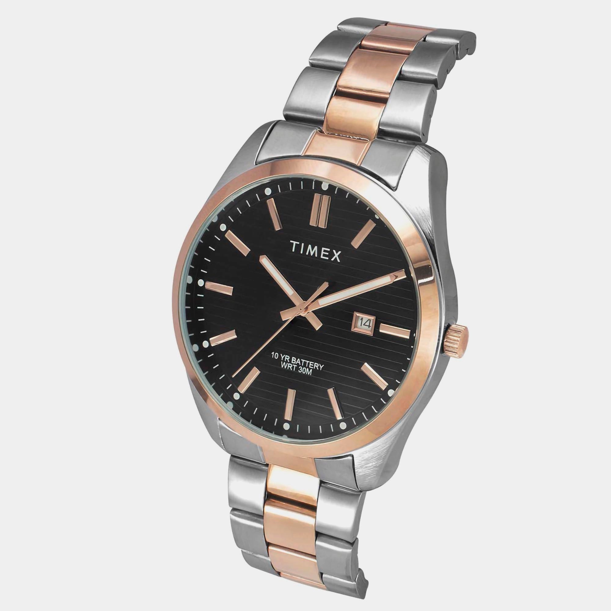 E Class Men's Black Analog Stainless Steel Watch TWTG10410