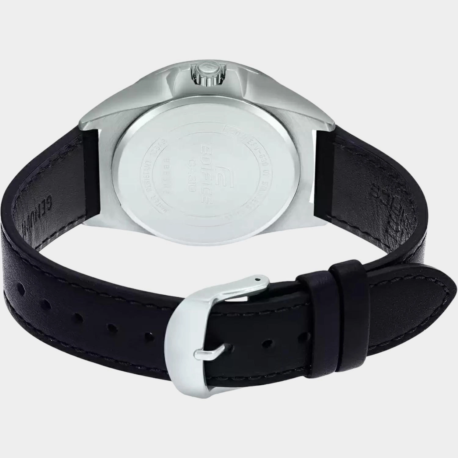 Edifice Men's Analog Leather Watch ED538 - EFV-140L-1AVUDF