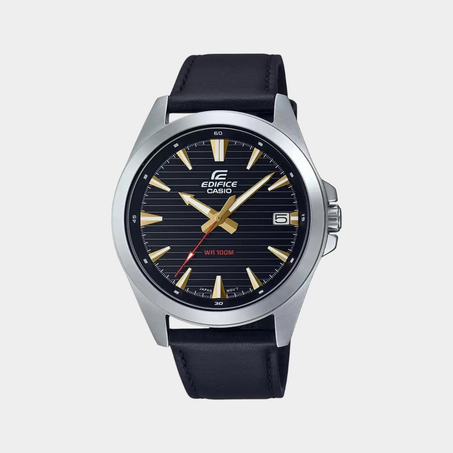 Edifice Men's Analog Leather Watch ED538 - EFV-140L-1AVUDF