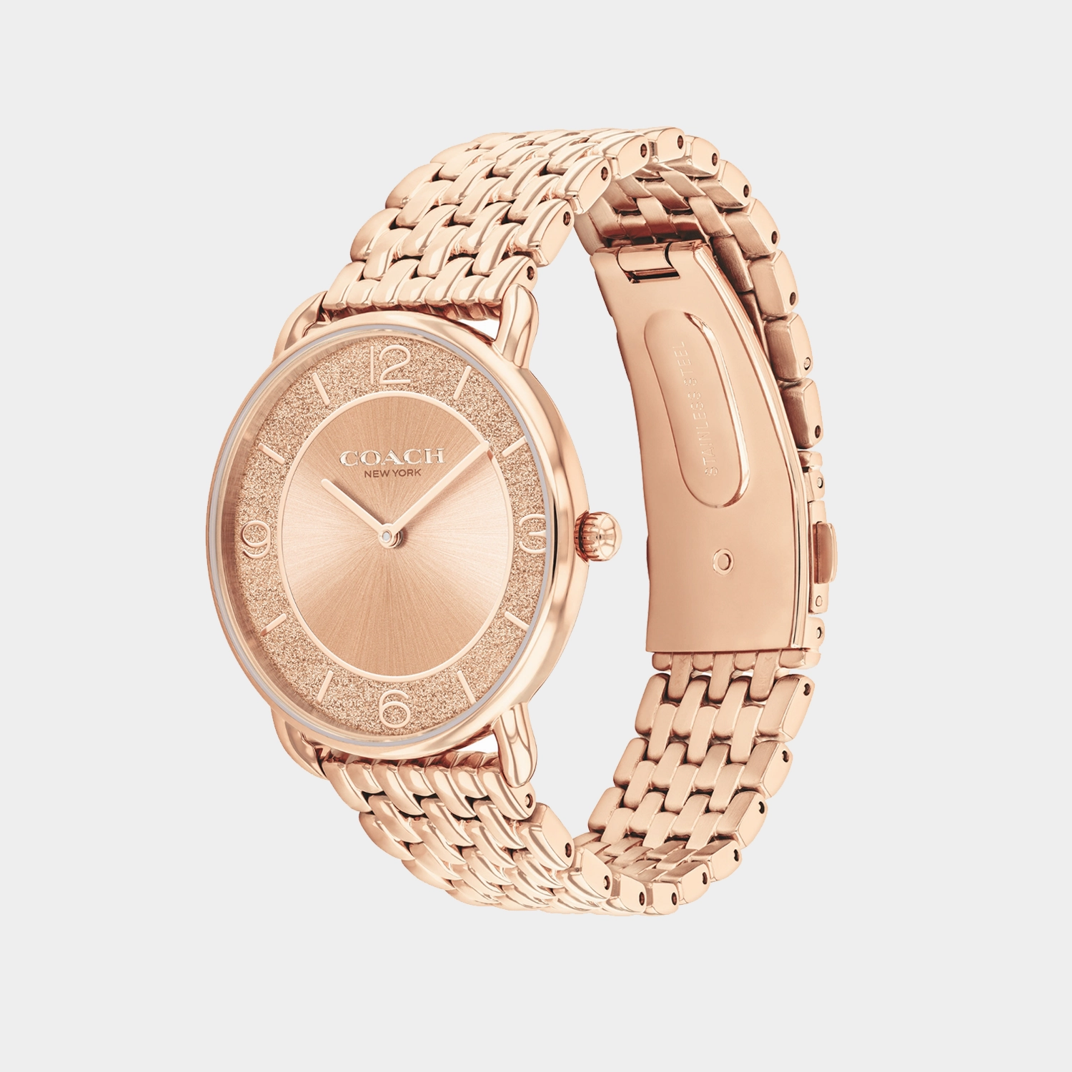 Elliot Women Quartz Rose Gold Dial Stainless Steel Watch 14504375