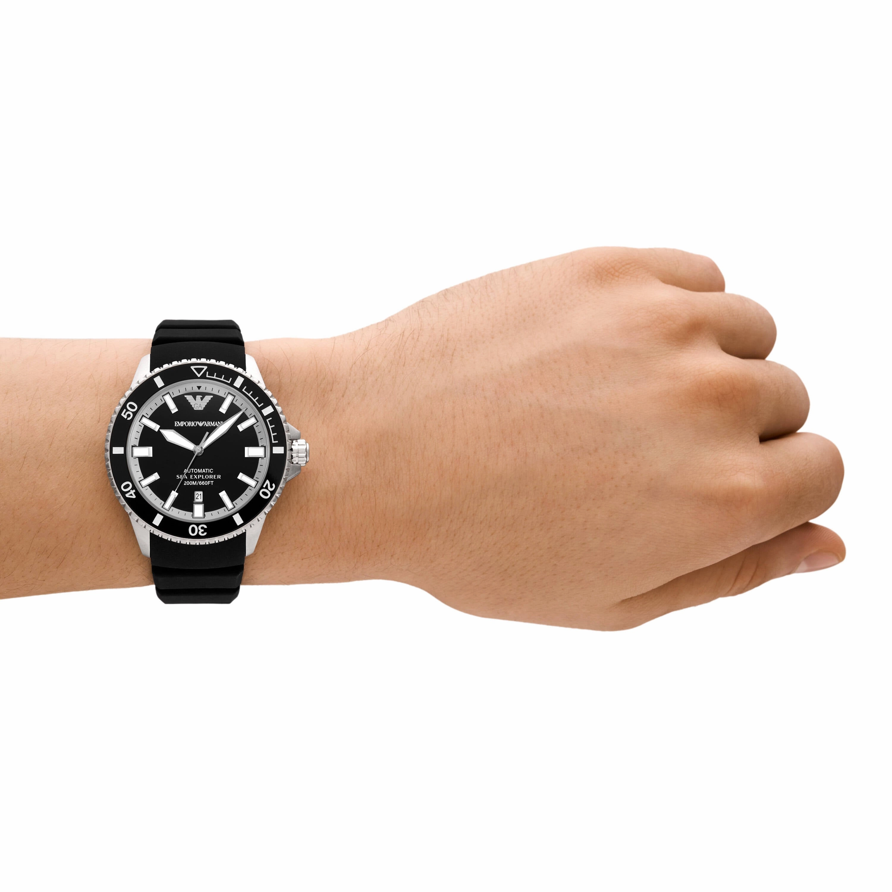 Emporio Armani Black Analogue Watch AR60078