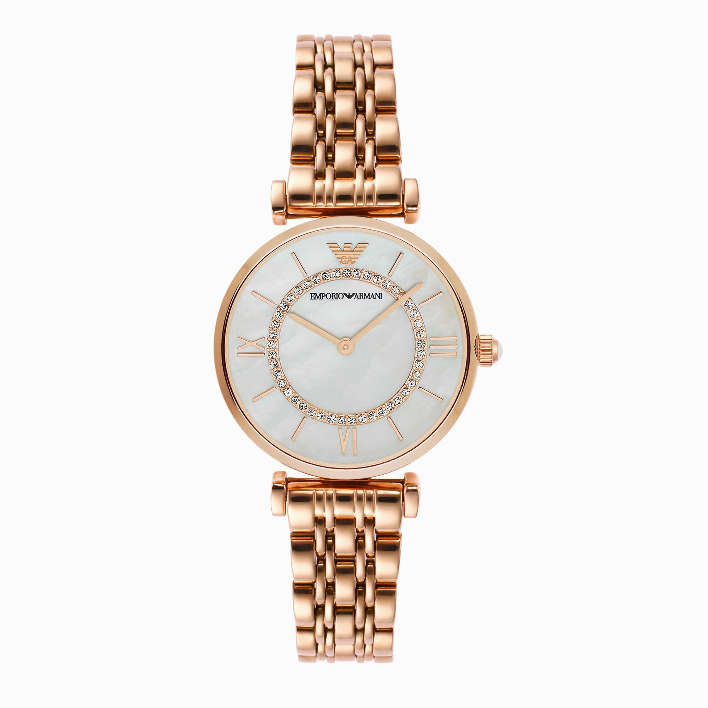 Emporio Armani Rose Gold Tone Analogue Watch AR1909