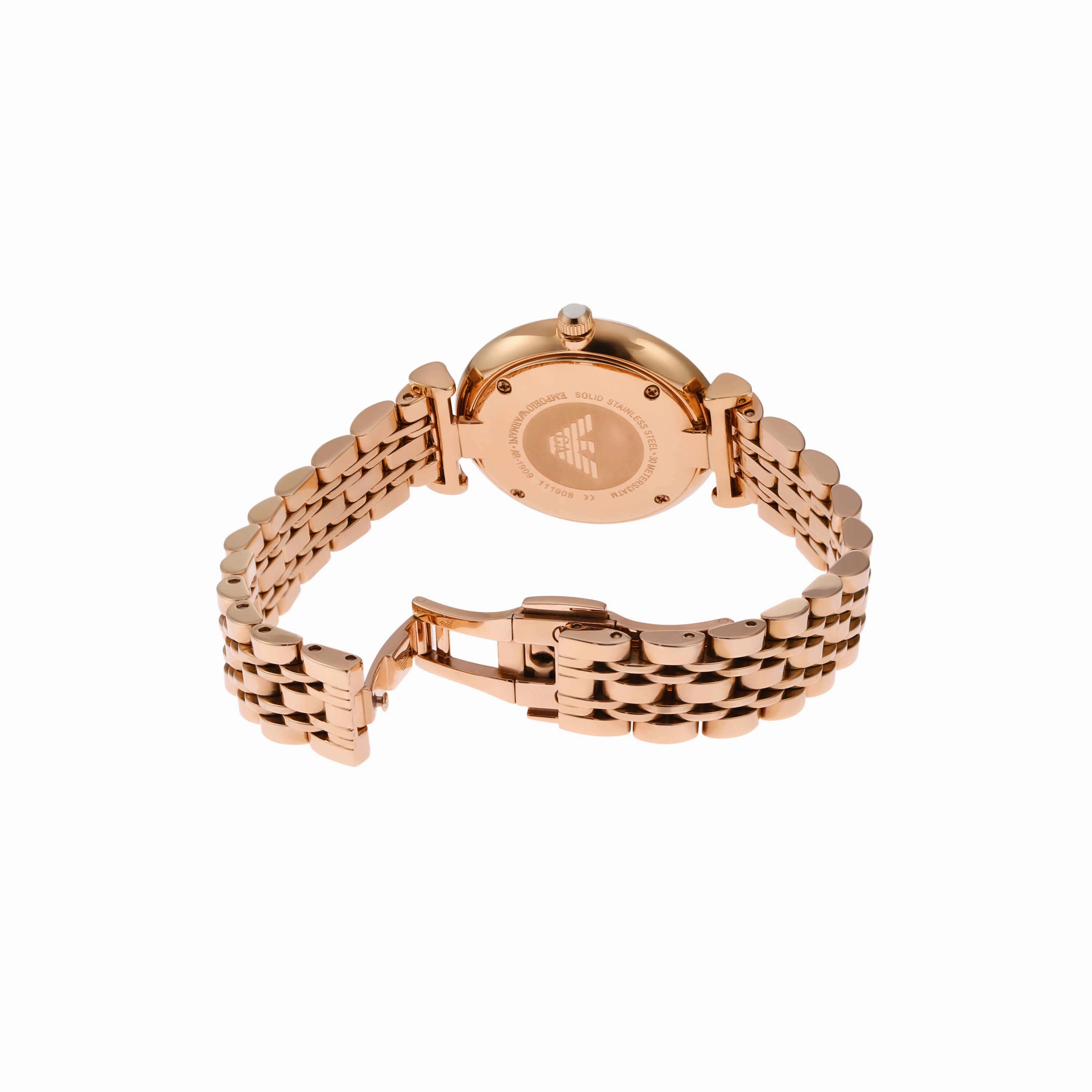 Emporio Armani Rose Gold Tone Analogue Watch AR1909