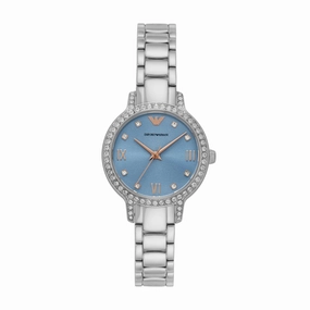 Emporio Armani Silver Tone Analogue Watch AR11585