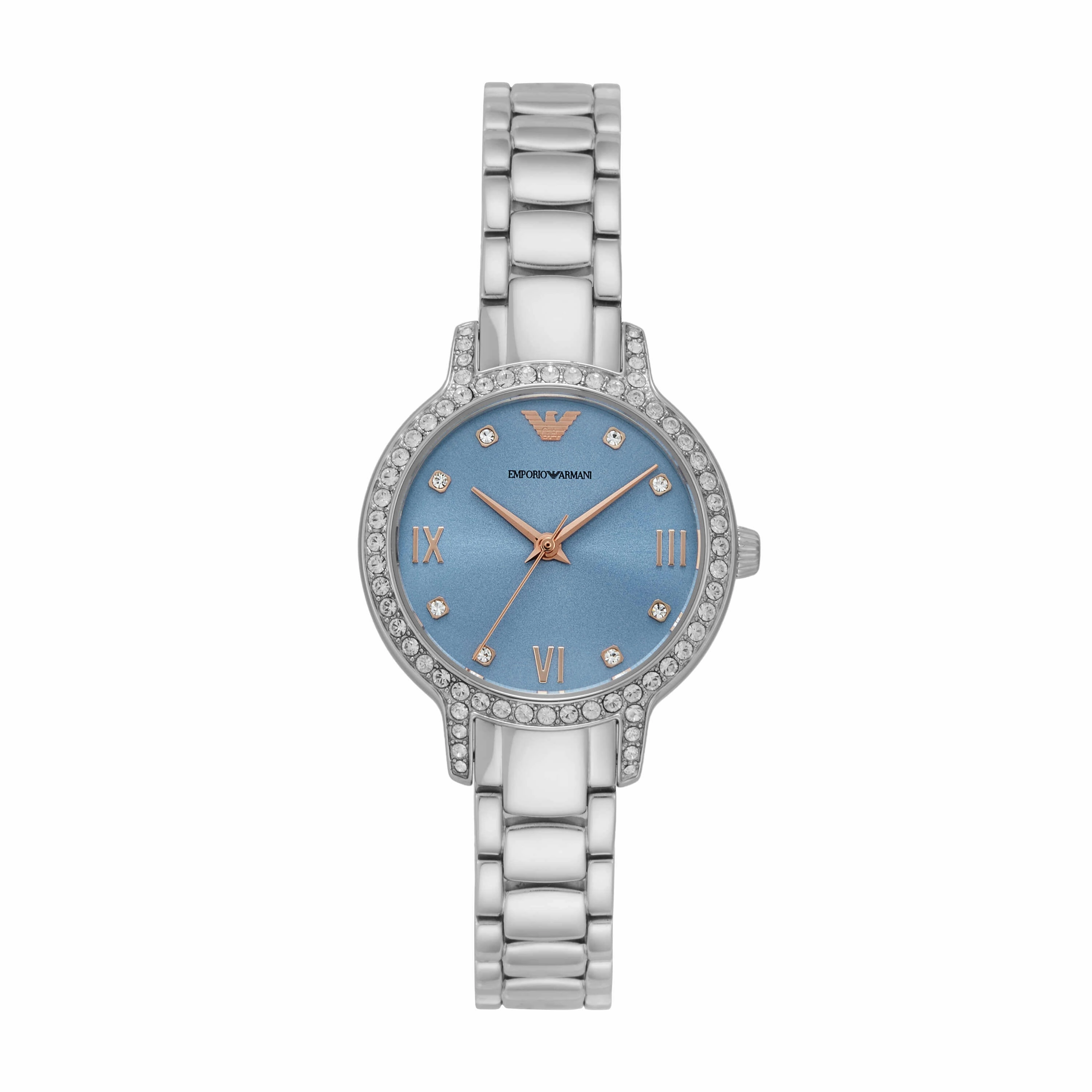 Emporio Armani Silver Tone Analogue Watch AR11585