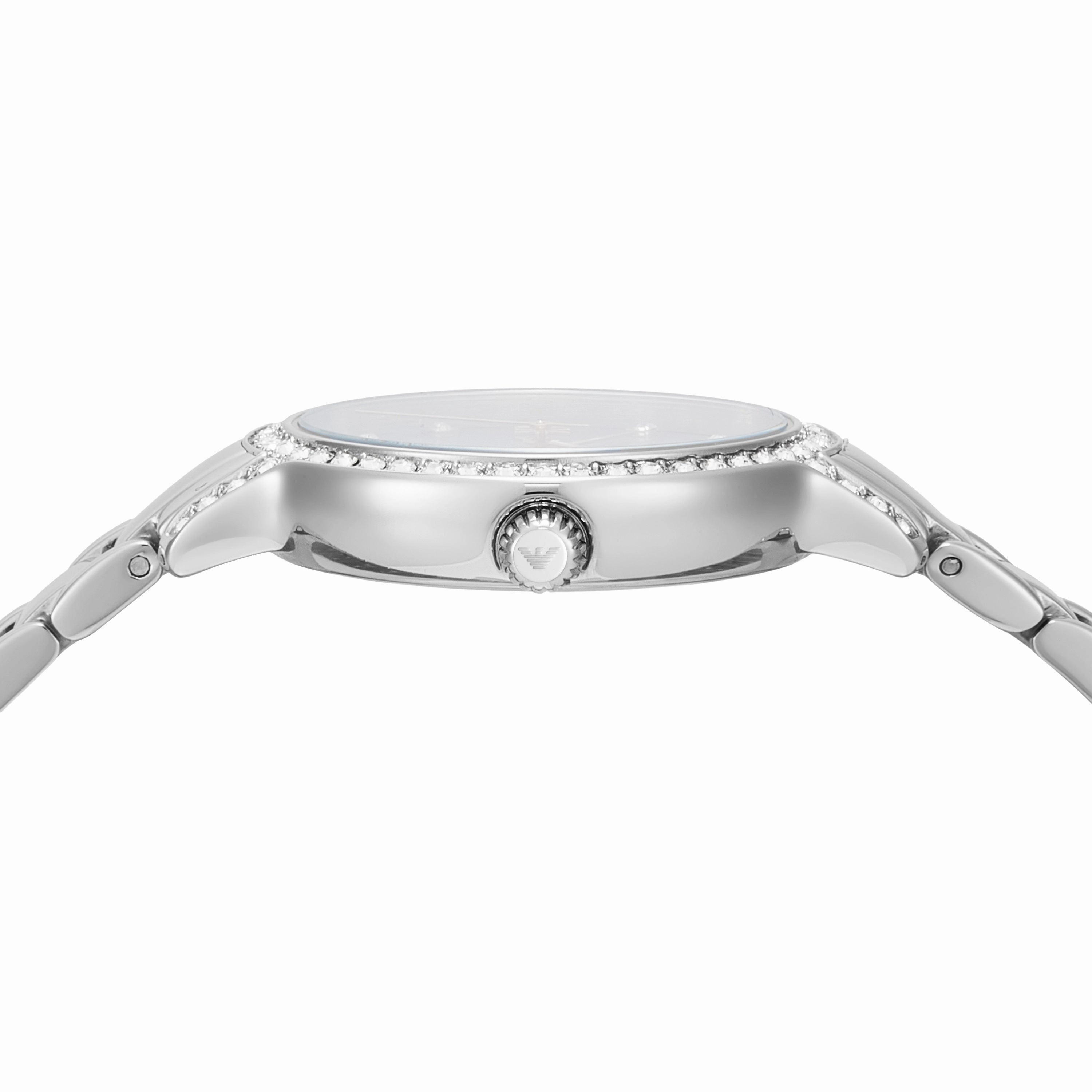 Emporio Armani Silver Tone Analogue Watch AR11585