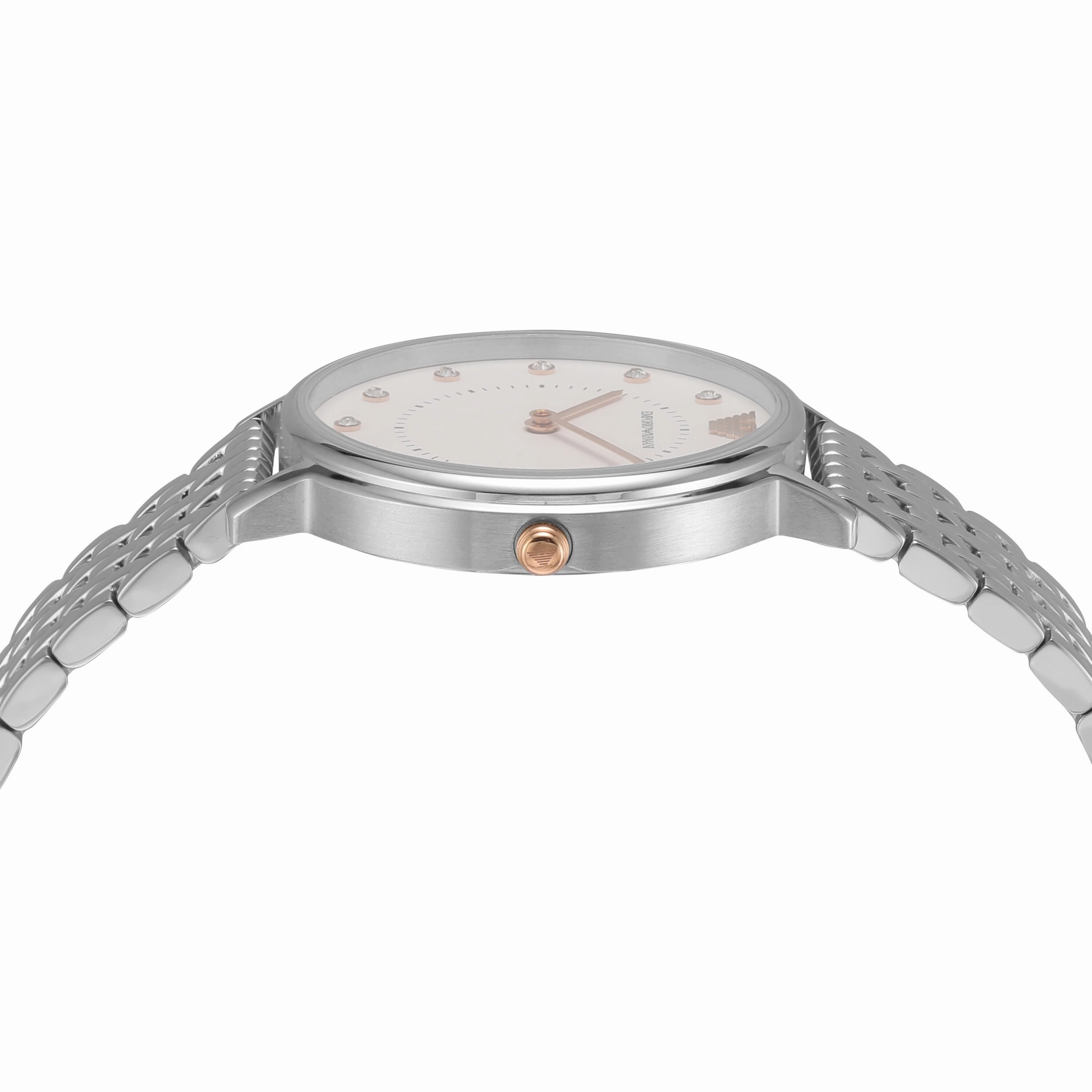 Emporio Armani Silver-Tone Analogue Watch AR80023