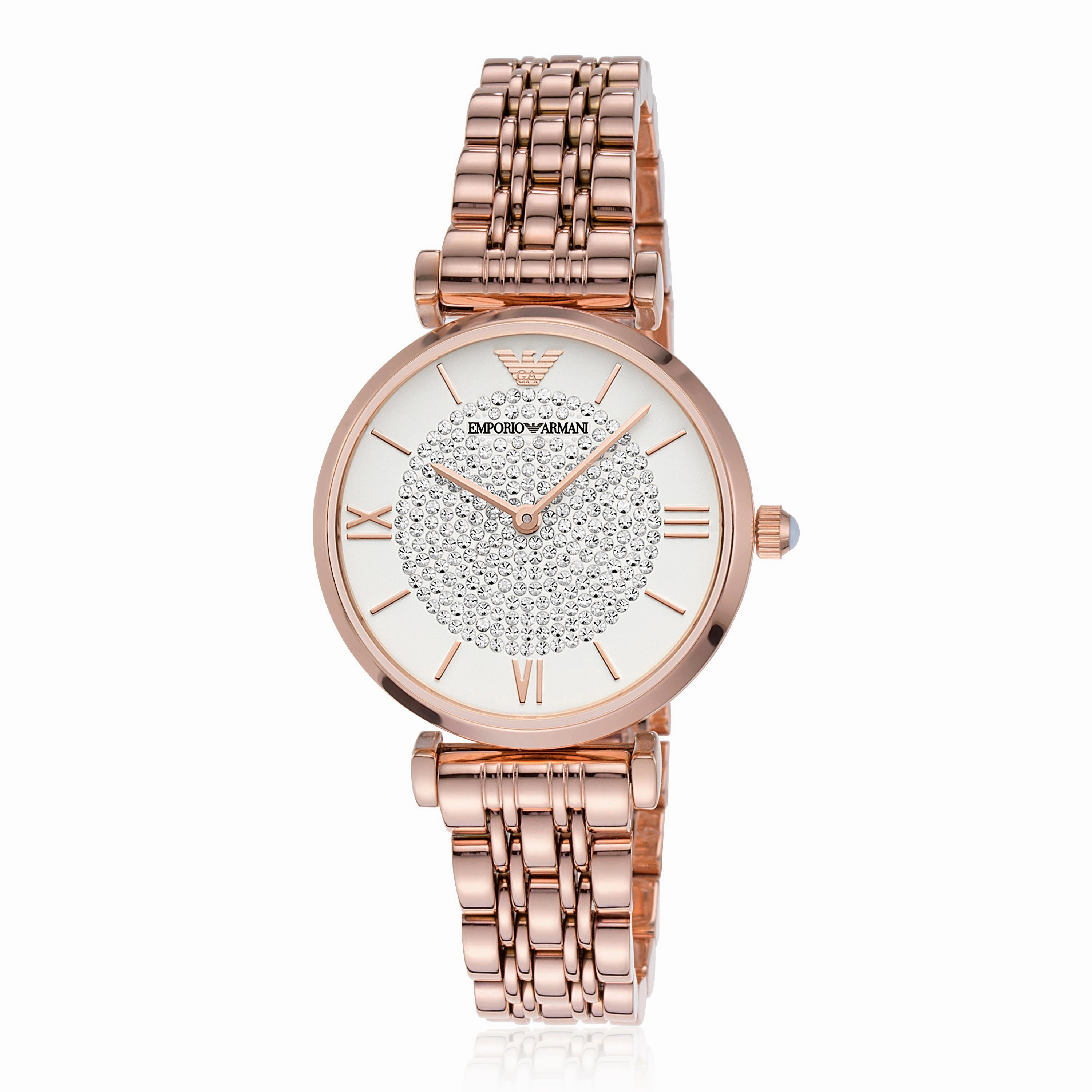 Emporio Armani Women's Rose Gold Stainless Steel Watch AR11244