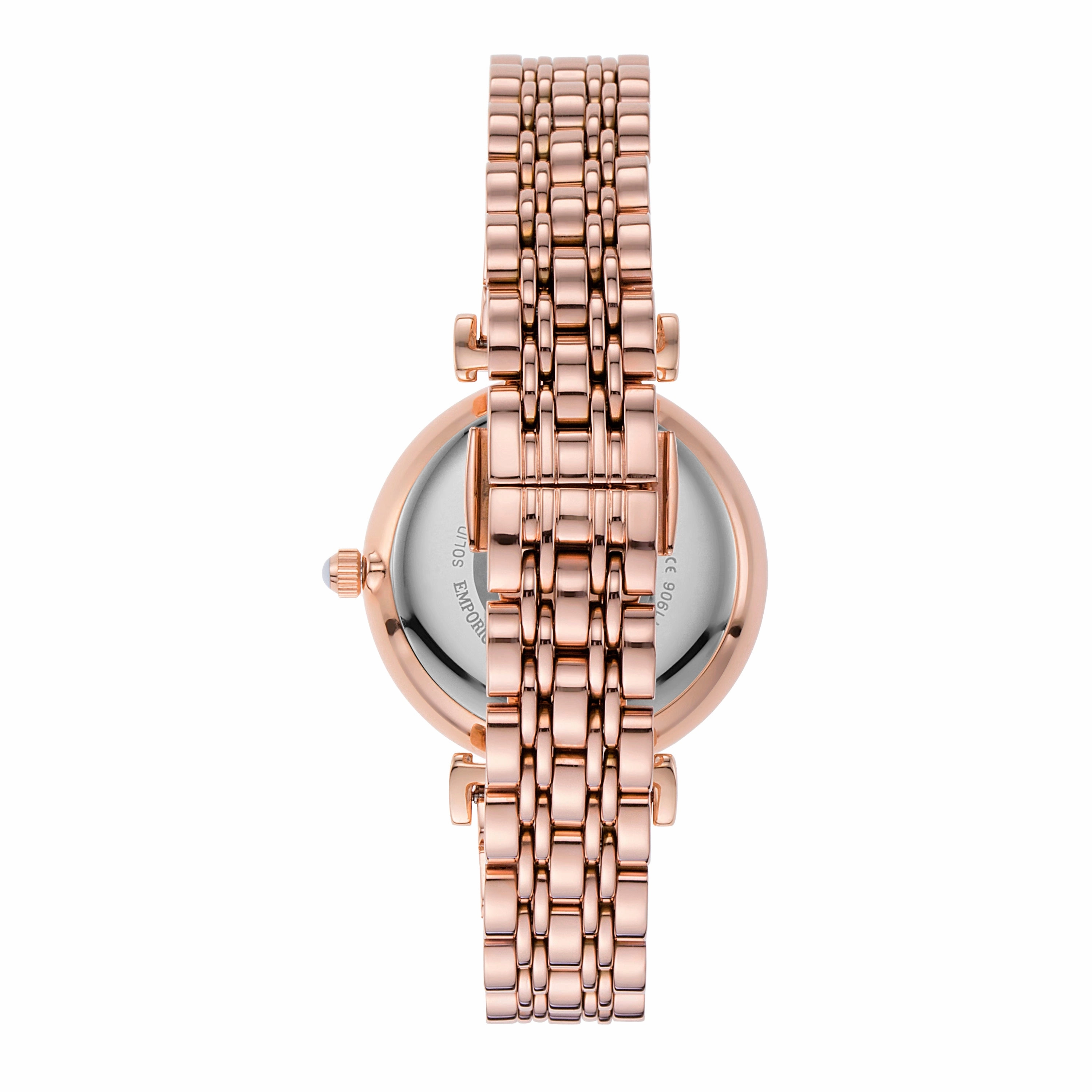 Emporio Armani Women's Rose Gold Stainless Steel Watch AR11244